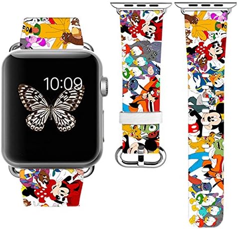 Replacement Band Strap Compatible with Apple Watch iWatch with adapters 42-44mm or 38-40mm iWatch Band Series 1 Series 2 Series 3 Series 4 Series 5 Length S/M or M/L (38-40mm M/L)
