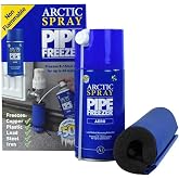 Arctic Hayes ZEK1 Aero Disposable Pipe Freezing Kit with 1 Freezing Jacket for Plumbing Installation, Repair &amp; Maintenance. Freezes Plastic &amp; Metal Pipes (8-15mm), Blue
