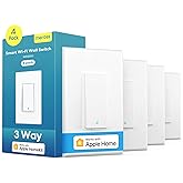 meross 4 Pack 3 Way Smart Switch Smart Light Switch Supports Apple HomeKit, Siri, Alexa, Google Assistant & SmartThings, Wall