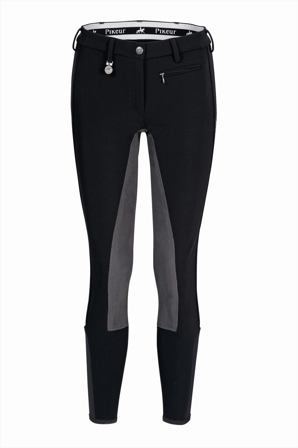 Pikeur SS16 Lucinda Contrast Full Seat Breeches - Grey/Dark Grey