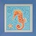 Seahorse Beaded Counted Cross Stitch Kit Mill Hill 2018 Buttons Beads Spring MH141813