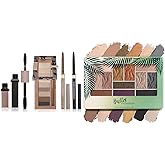 Physicians Formula Shimmer Strips Custom Eye Enhancing Kit with Eyeshadow, Eyeliner & Mascara, Nude & Murumuru Butter Eyeshadow Palette, Dermatologist Approved, Sultry Nights