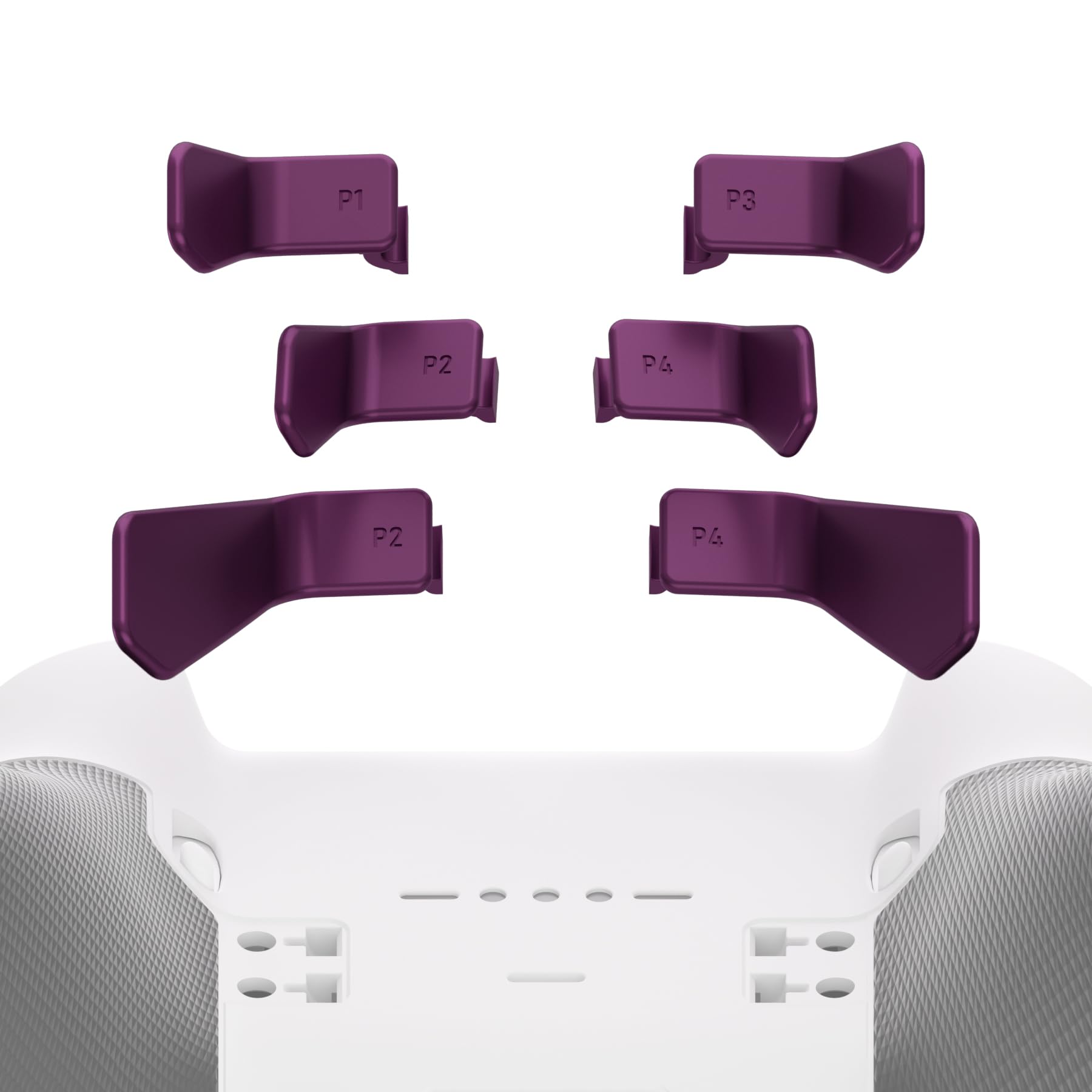 eXtremeRate Swift Paddles for Xbox Elite 1/2 Controller, 6 in 1 Metalic Grape Replacement Interchangeable Back Paddles for Xbox One Elite & Elite Series 2 Controller