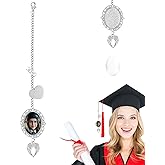Graduation Tassel Photo Charm with Angel Wings, Memorial Tassel for Graduate 2025, Gifts for Personalized Graduation Cap Decorations, Hold 1 Photo