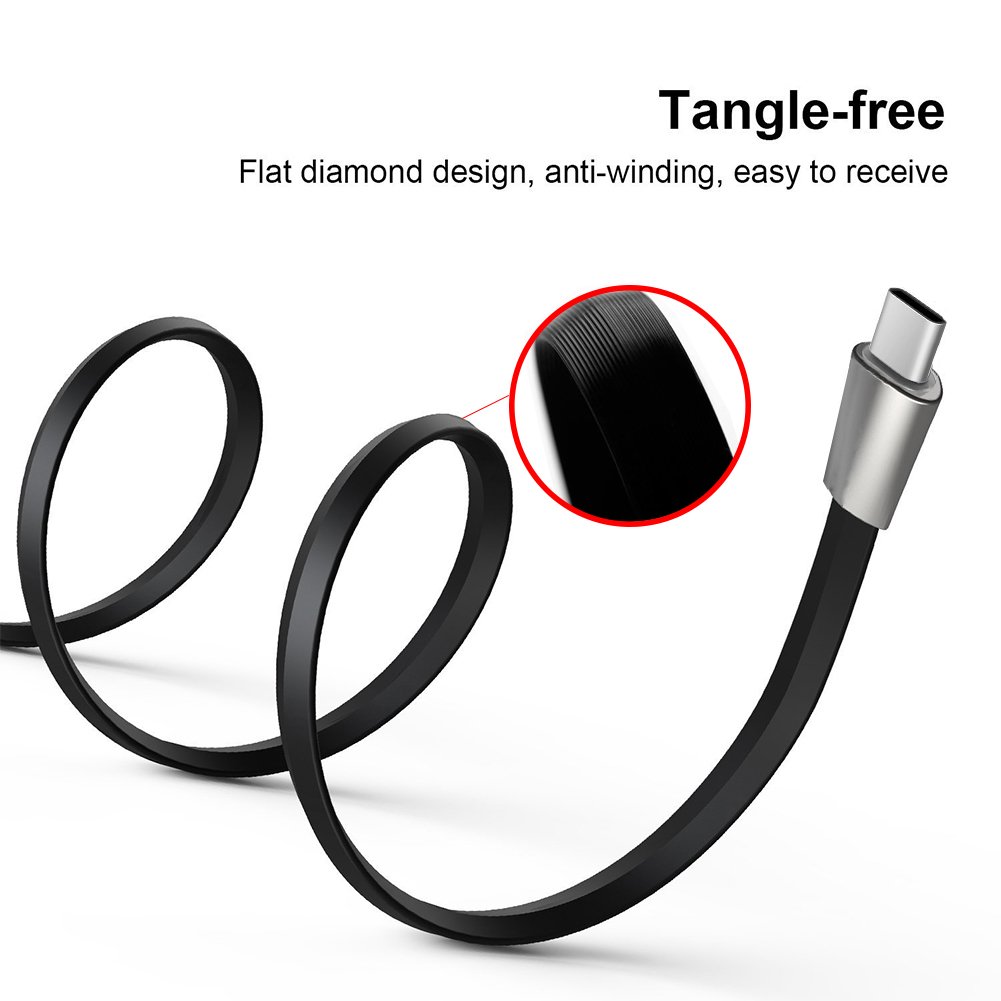 pasway Type C Cable, [5 Pack] Zinc Alloy 2.1A High Speed USB C to USB Charging Data Cable for Samsung Galaxy S8/Plus, LG G6 G5 V30 V20, Nexus 5X/6P, Nintendo Switch and More (1M)