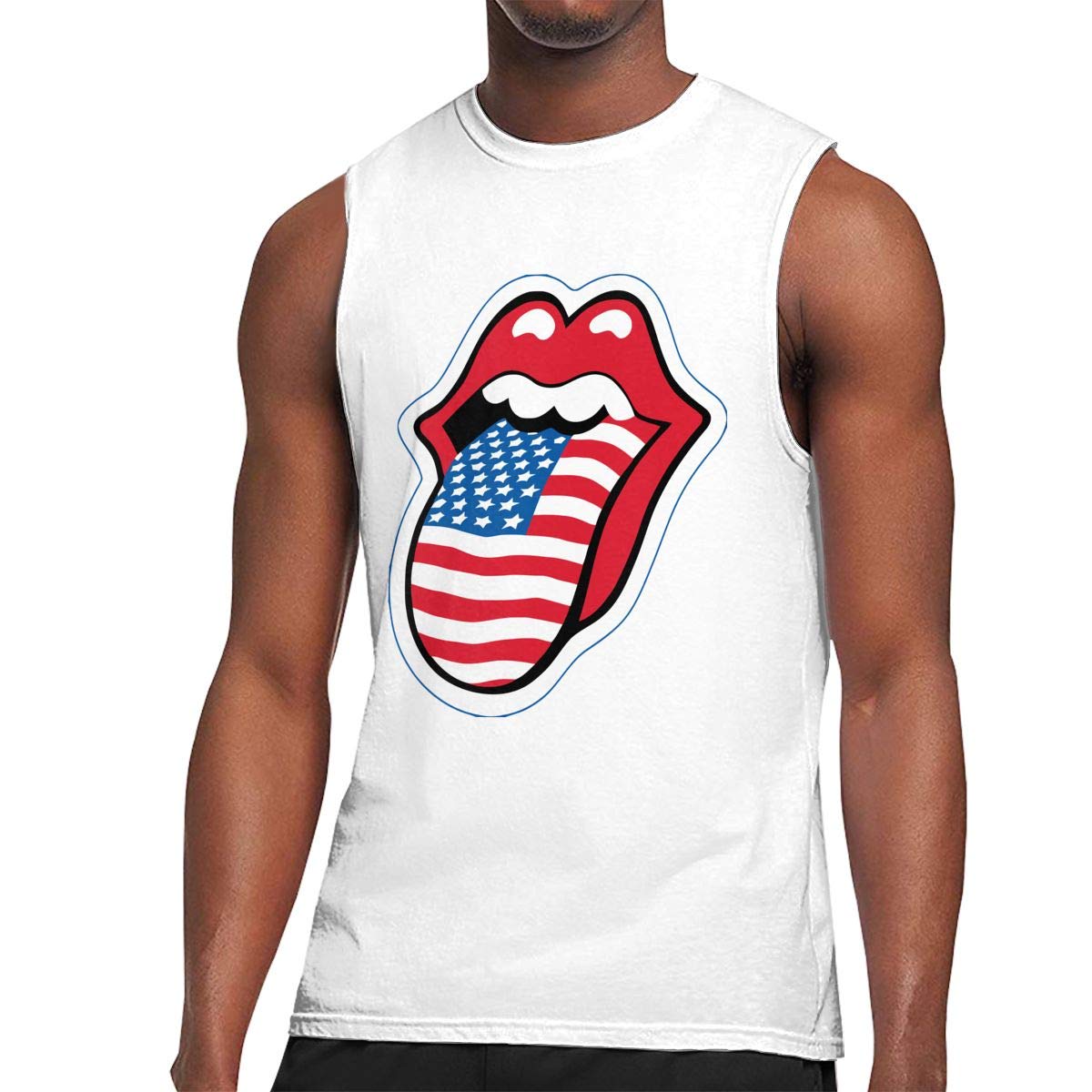 Stylish Wholesale Rolling Stone Tongue S Sleeveless T Shirt Cool Shirt Zilem
