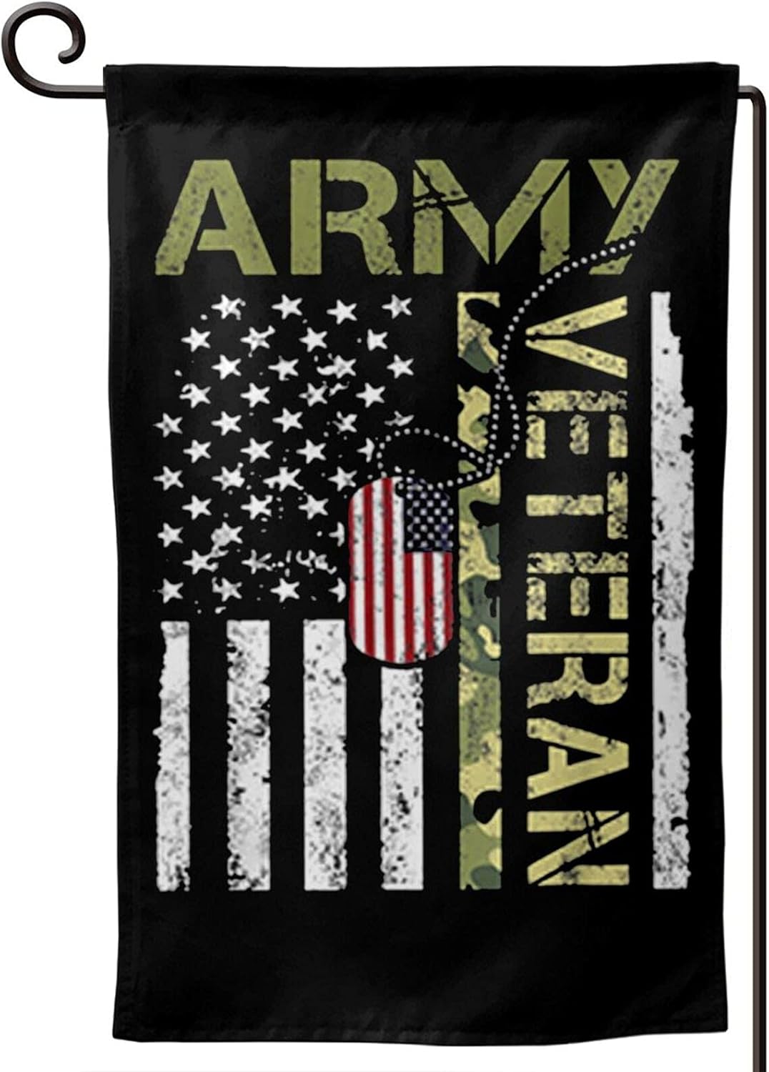 American Flag Camo Proud Us Army Veteran Garden Flags Outdoor Flags A Flags