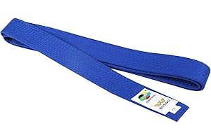 W WESING WESING Karate Belt WKF Approved for Karate Competition Black Red Blue Belt Martial Arts