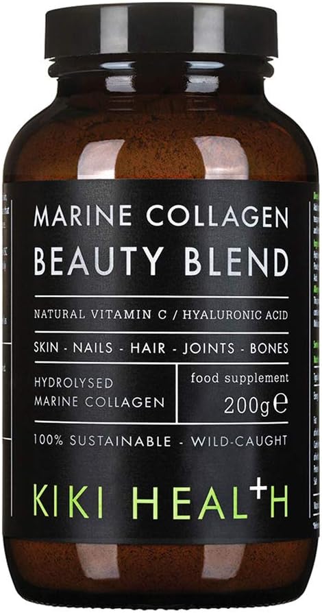 KIKI Health Premium Marine Collagen Beauty Blend Powder, Tan, 200 g (Pack of 1)