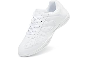 FUQIAO Girls Cheerleading Shoes Women Athletic Cheer Dance Shoes Youth Lightweight Competition Cheer Sneakers