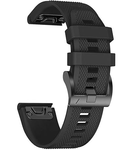 Ruentech 11 Anelli Di Chiusura In Silicone Per Garmin Fenix 5S/5S Plus/Vivoactive 3/Forerunner 245 - Bianco E Nero