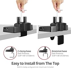 SIIG Dual Monitor Desk Arm Stand with 4K Laptop