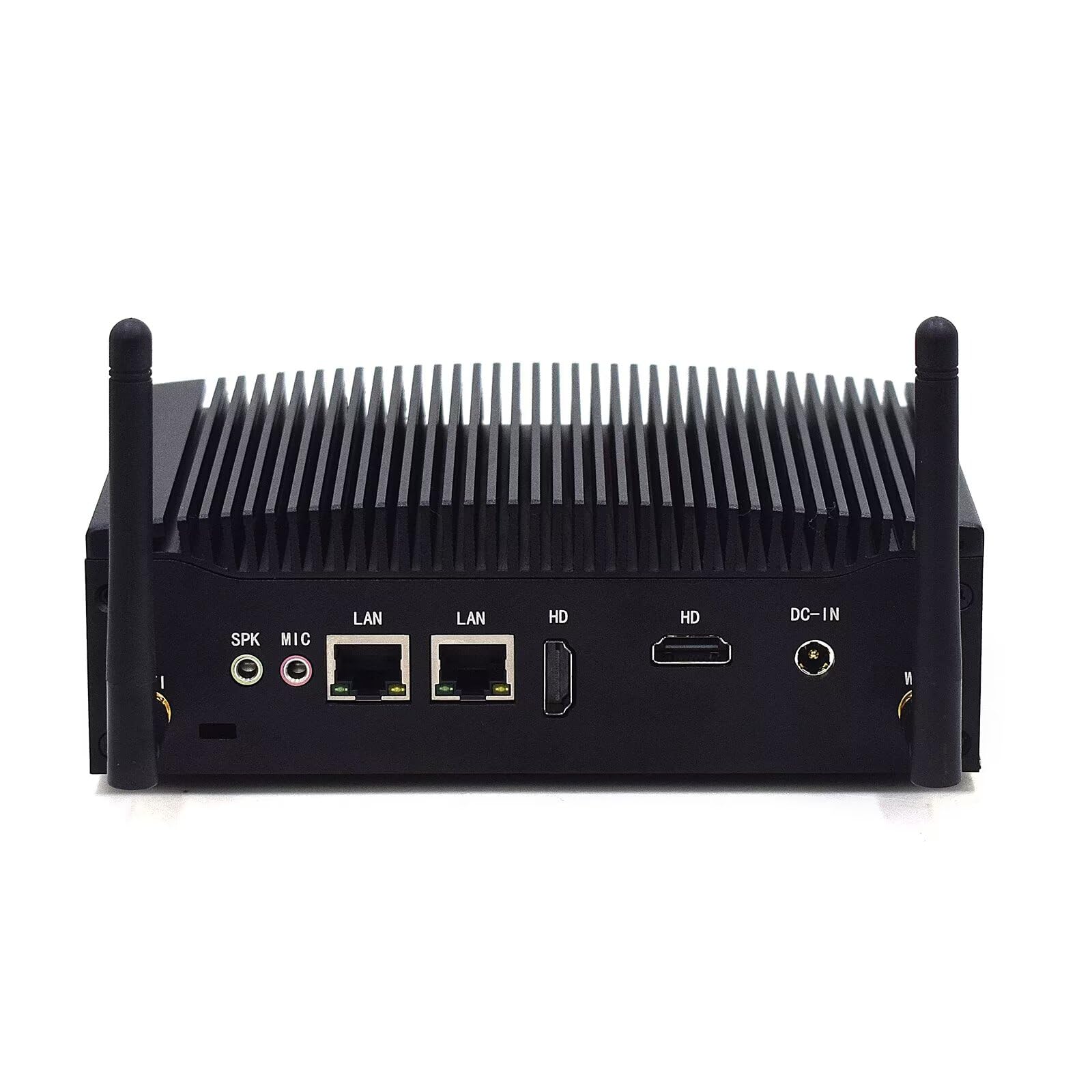 WEIDIAN Lüfterloser PC Industrie Mini PC lüfterlos Win 11 Pro i5 8GB RAM 256GB SSD Core i5 8350U Mini Desktop Computer 4K 2HD, 2RS232 COM, 2Gigabit LAN, 8USB Linux Auto Power On für Business Home