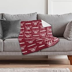 Texas Womans University Logo Pattern Sherpa