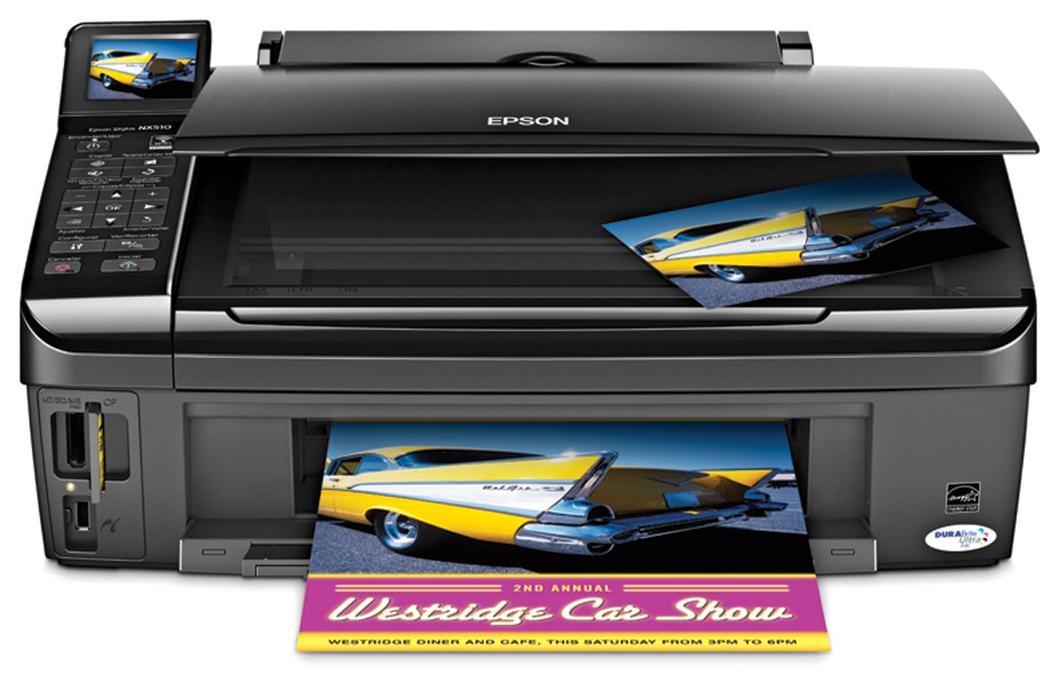 Amazon.com : Epson Stylus NX510 Wireless Color Inkjet All-in-One Printer  (C11CA48201) : Electronics