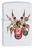 Zippo Lighter: Steampunk Spider - White Matte 79989