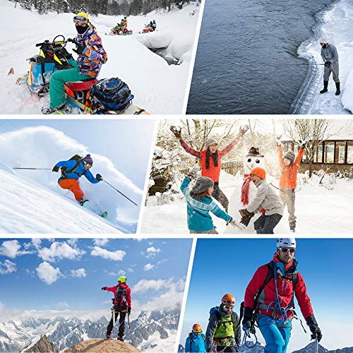OYRGCIK Heated Gloves, Winter Gloves for Men Women 3 Levels Temperature Control Hand Warmers Waterproof Thermal Gloves for Snow Cold Weather Sports Outdoors Climb Hiking Skiing Hunting Fishing