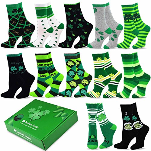 TeeHee Special (Holiday) 12-Pack Gift Socks for Women with Gift Box (Patrick-A) - Thumbnail 7