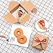 Kraft Boxes with Tags and Ribbons for Cake Candy Treat Holiday Party Birthday Homemade Favor 5x5x4 Inch (Pack of 16)