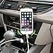 Universal Car Mount Charger, Gooseneck Car Cigarette Lighter Cell Phone Holder with Dual USB 2.1A Car Charger with Over Charge and Over Current Protection for 3.5-6.3 Inch Smartphone
