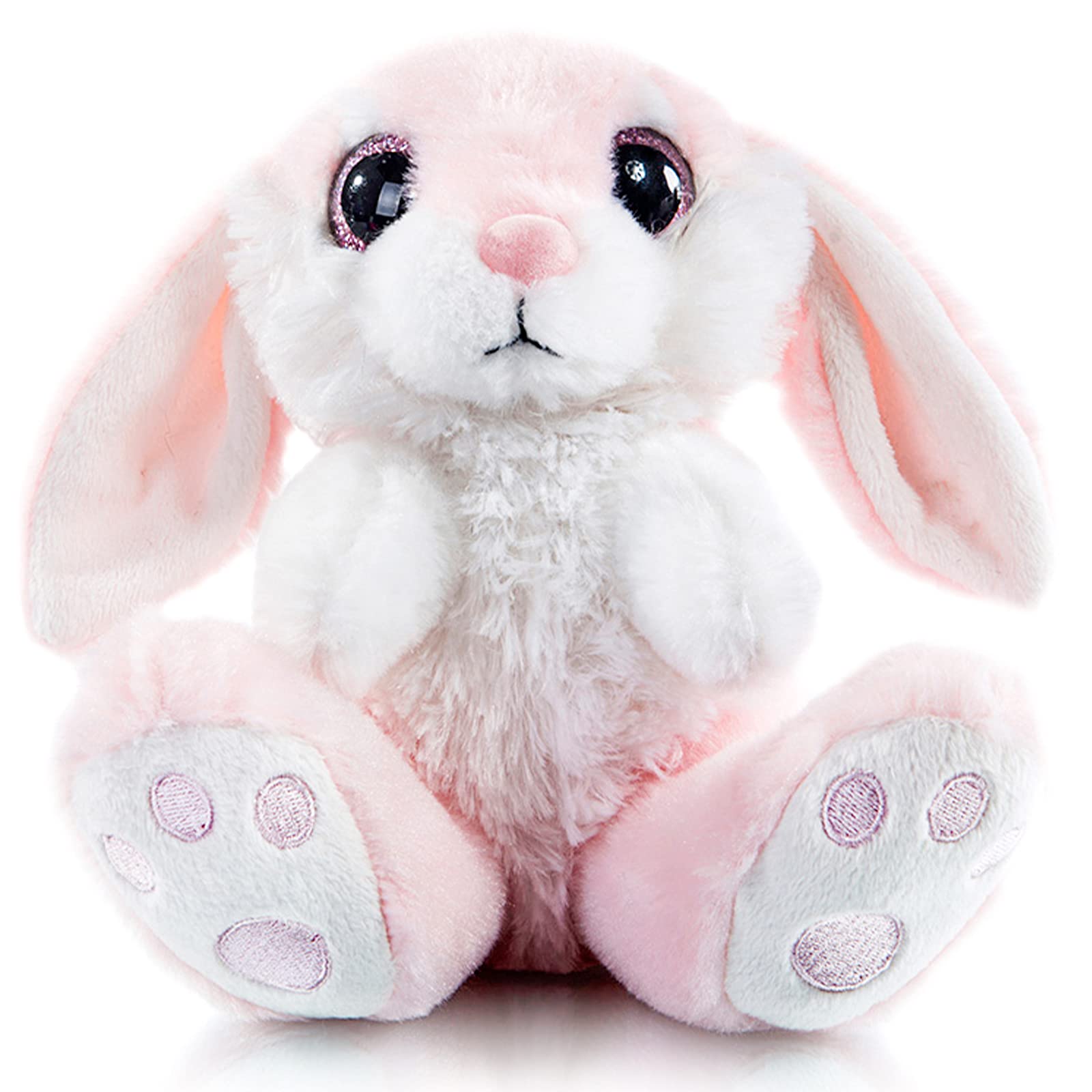 My OLi Bunny Soft Toy 22cm/8.5" Plush Rabbit with Floppy Ears – Cuddly Stuffed Animal Teddy for Babies Kids Boys and Girls Ideal Nursery Decoration | Pink — image 1