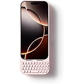 Akko MetaKey Keyboard for iPhone 16 Pro Max Maximize Screen Space Keyboard Case for Accurate Typing, Pink