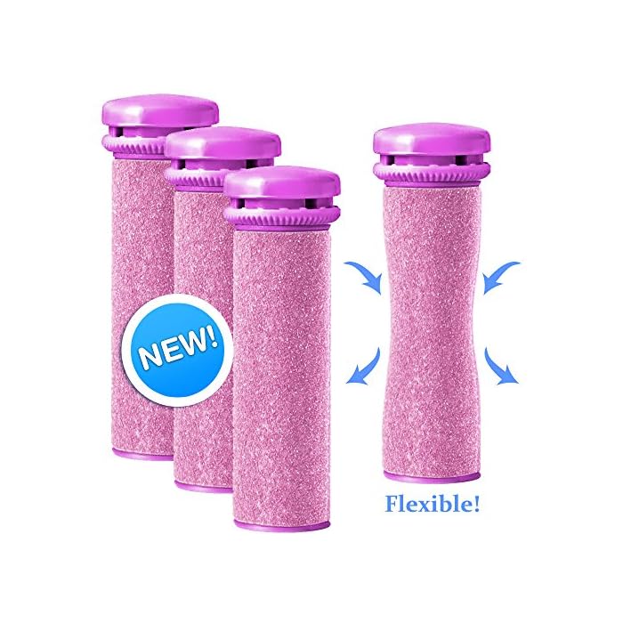 Emjoi Micro-Pedi Compatible SoftFLEX Technology Refill Rollers - Pack of 4