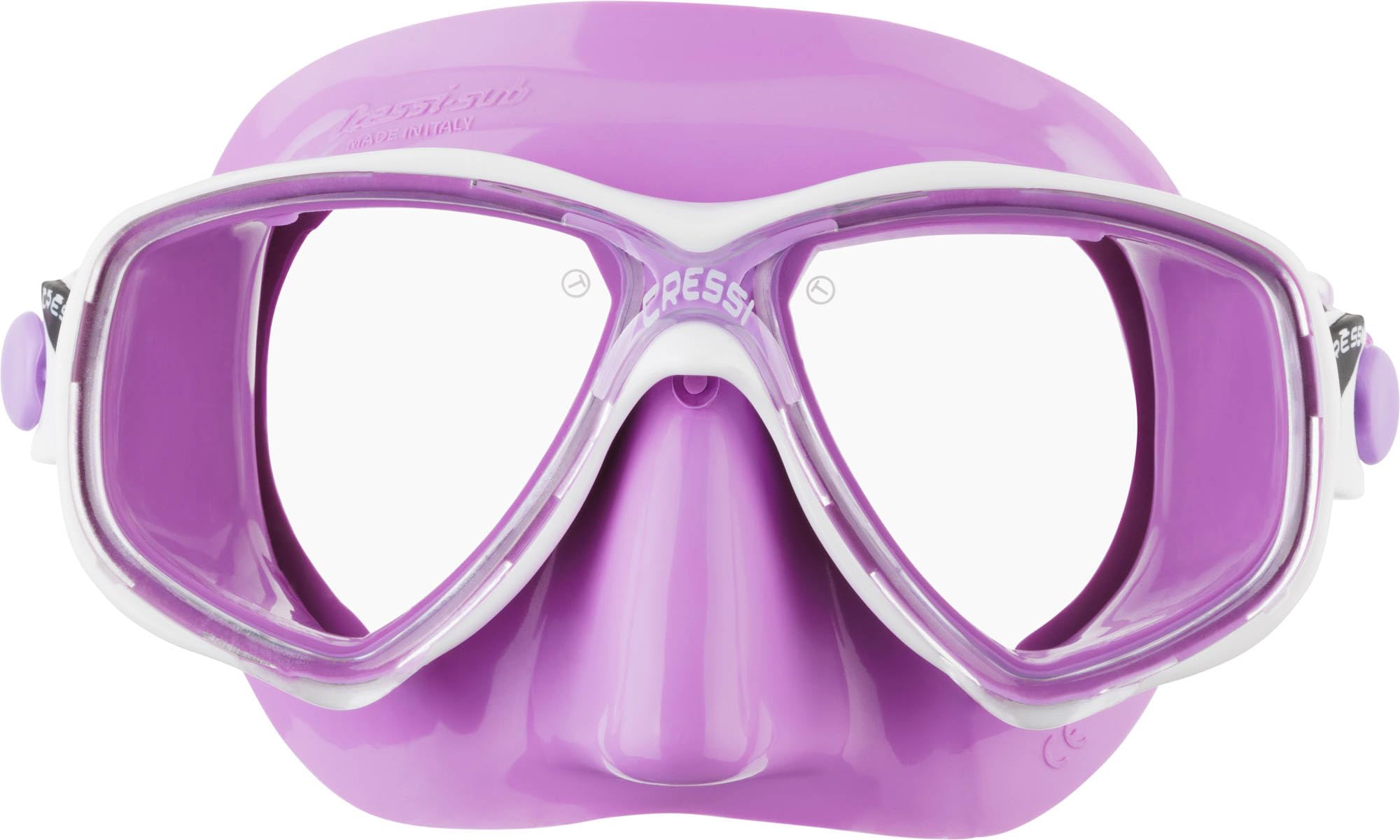 Cressi Marea Mask - Diving and Snorkelling Mask, Lilac/White, One Size, Unisex Adult