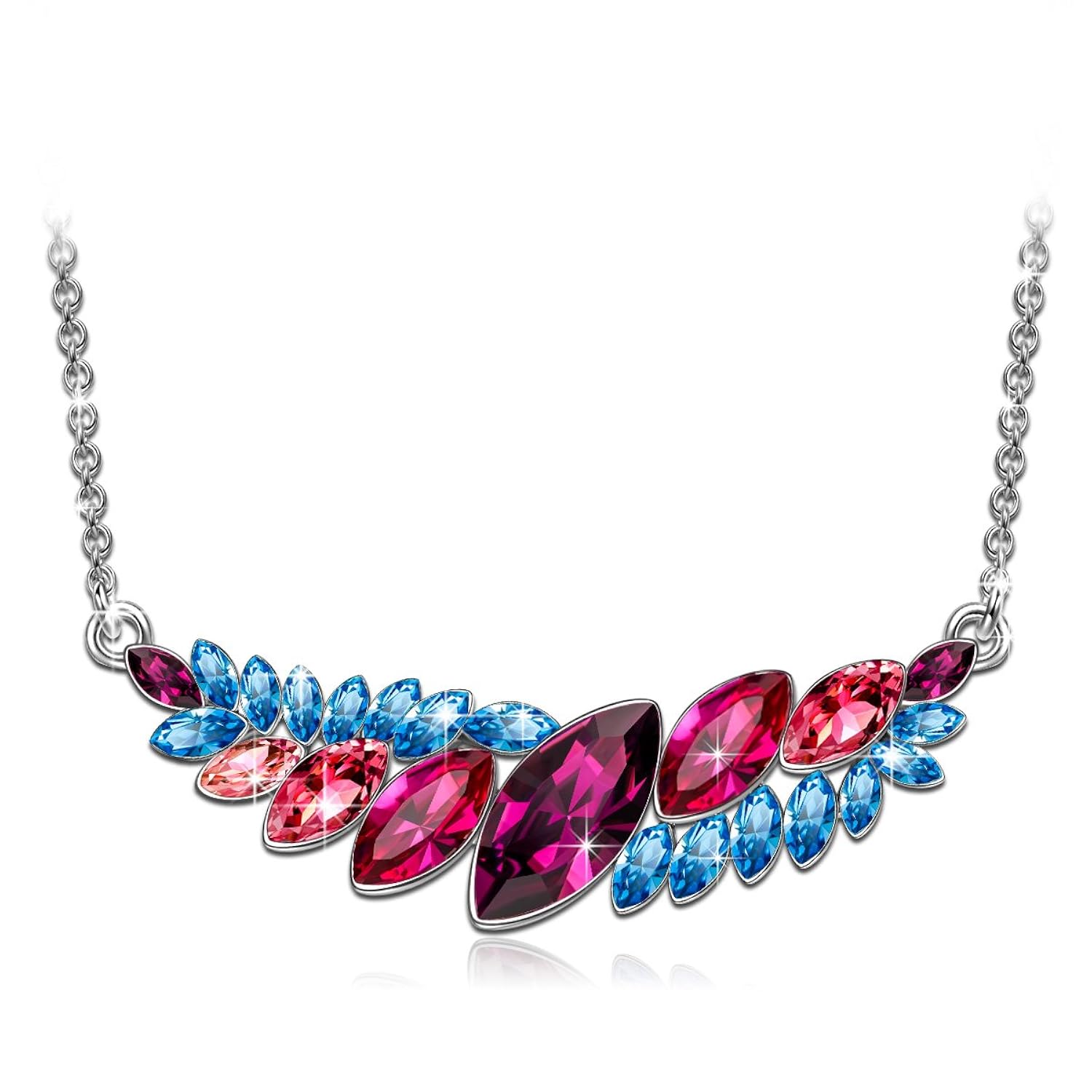 J NINA FIJI TIME Mujeres Colgante Collar con diseño de combinación de