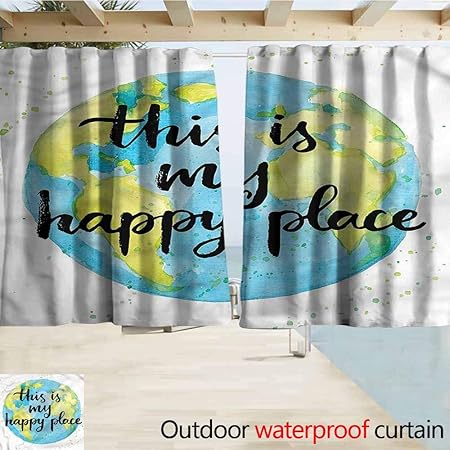 Amazon Com Marymunger Blackout Curtain Quote This Is My Happy