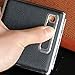 Fathers Day Gift Rechargeable Leather Cigarette Case with Electronic USB Lighter Christmas Gifts black