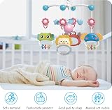 Aolso Baby Crib Toy Star Mobile Music Lights Remote Timer Blue view 6