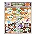 Dinosaur and Prehistoric Animals Window Clings for Kids & Toddlers (by Jesplay USA - Reusable Window Stickers Gels & Decals) Puffy Sticker Activites for Car Plane Airplan Home Décor and Classrooms