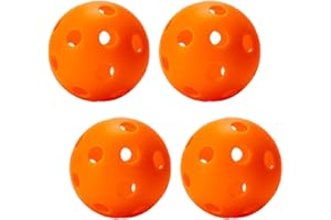Oshhni Indoor Pickleball Balls Hollow Ball 26 Holes Bright Color Hard Indoor Court Pickleball Balls for Sanctioned Tournament