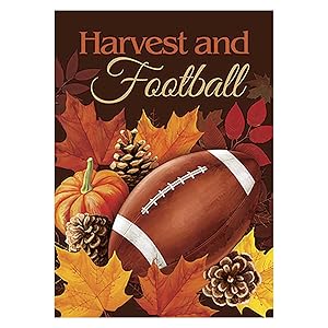 Morigins Football House Flag Fall Touchdown Sports Decorative Autumn Sports Game Day 28x40 Inch