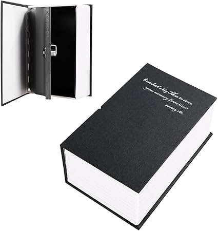 Libro seguro, falsa caja de seguridad con cerradura con llave ...
