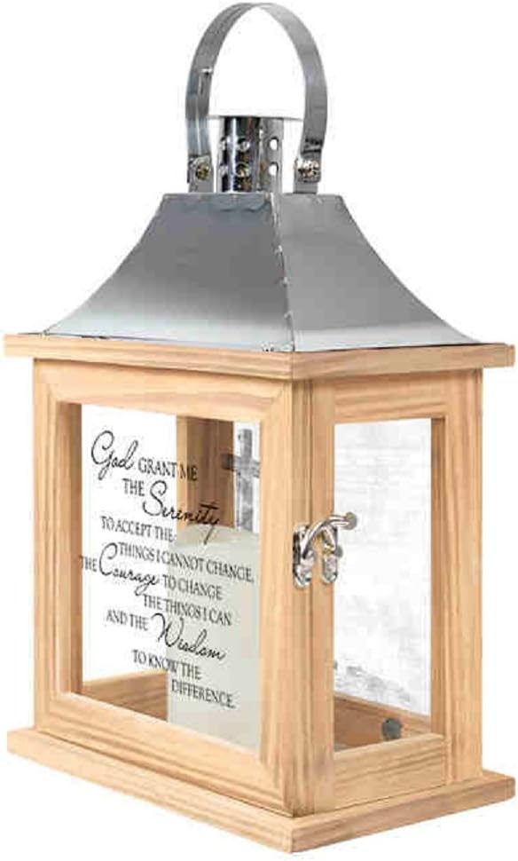Carson Memorial Lantern Serenity Prayer Home Decor