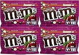 M&M’s Chocolate Candy (4 Pack) Flavor Vote Crunchy Raspberry Sharing Size, 8 Ounce Bags