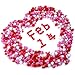 Caydo 550 Pieces Valentine Glitter Pom Poms 3 Sizes Fuzzy Sparkle Balls Fluffy Pom Balls Small Craft Pompoms for Valentines Day DIY, Creative Crafts Decorations(Red, Pink, White)