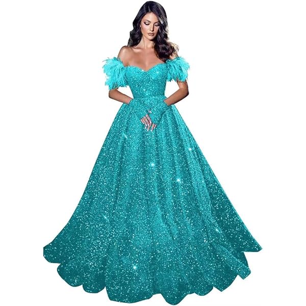ZSHAOLHYJYZS Women's Tulle Prom Dresses With 3D Flower V Neck Lace Applique Ball Gowns Baby Blue Evening Dress,Size 0