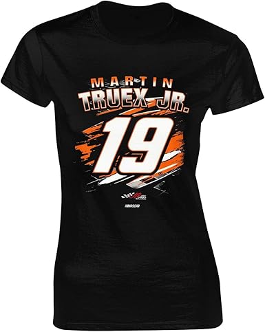Amazon.com: Martin Truex JR. Women's Slim-Fit Short-Sleeve Crewneck T-Shirt Black: Clothing