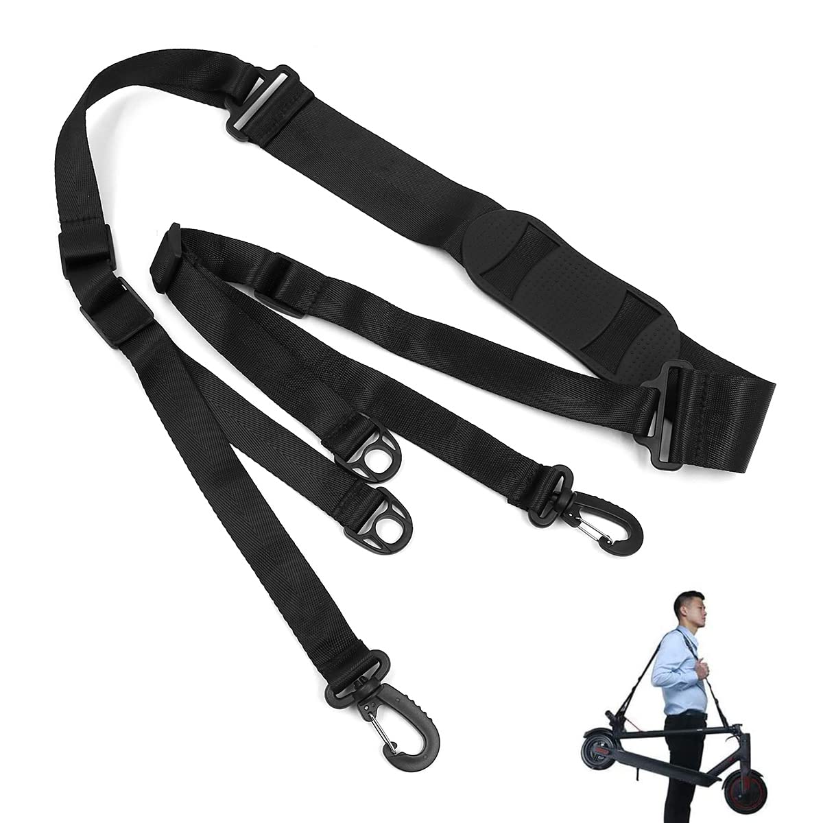 Shiwaki Carrying Straps,Electric Scooter Carrying Shoulder Strap, for Xiaomi 1S M365 Electric Scooter Portable Hand Straps, Handy Strap Handles Bandage