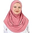 Prien Plain Ready To Wear Hijab for Women, Muslim Instant Turbans, Soft Jersey Scarf, Islamic Clothes, Long Hijabs, Abaya