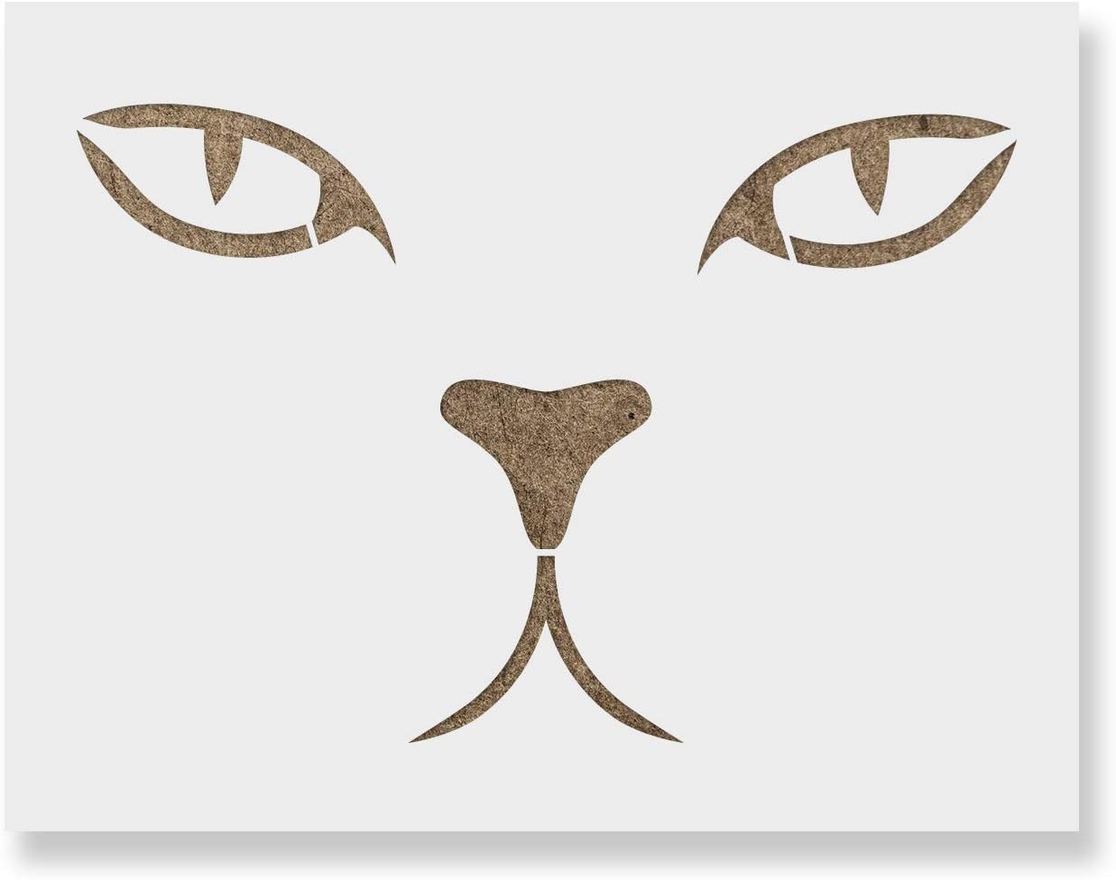 Cat Eyes Stencil - Reusable Stencils for Painting - Mylar Stencil for Crafts and Decorations
