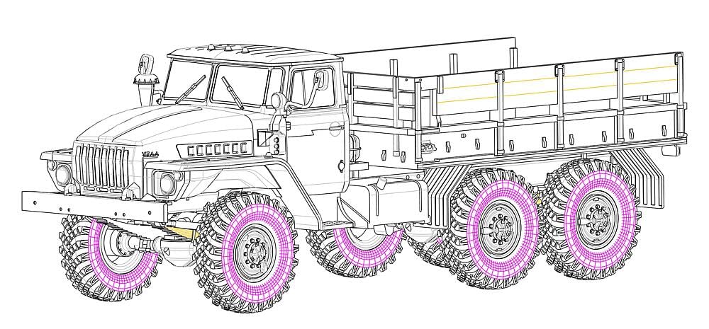 Hobbyboss 1:72 - Russian URAL-4320 Truck