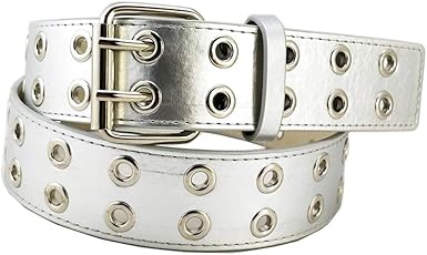 Grommet Leather Belt Women Clothing 