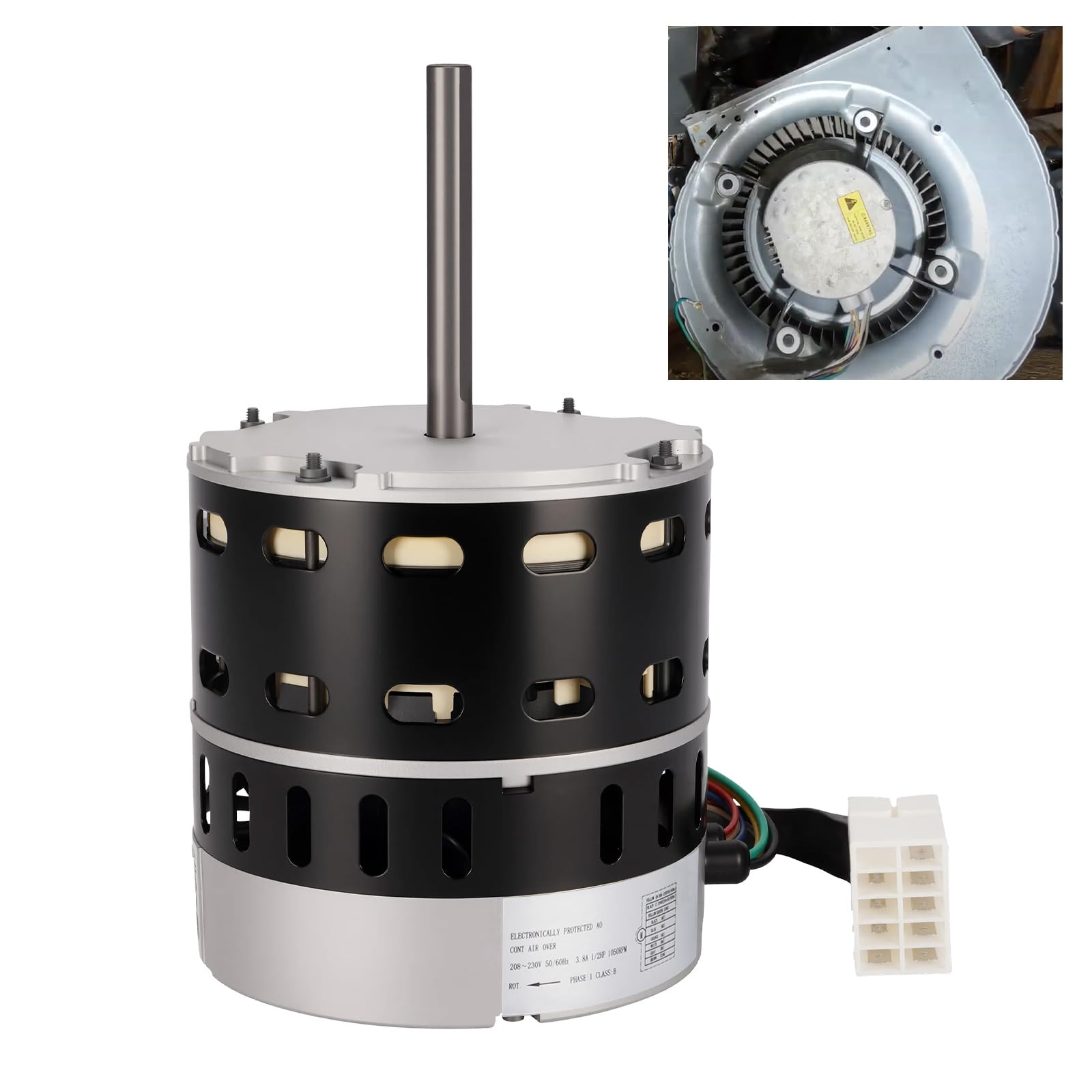 Photo 1 of Kozlira 1/2 HP ECM X-13 Furnace Blower Motor 6205E, 208/230V 3.8A, 1050RPM, Fit for American Standard & Trane, Carrier/ICP, etc. 1/2 HP X13 Constant Torque Motor with One Year Quality Assurance