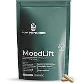 MoodLift Natural Mood Support Supplement - Dopamine & Adaptogen Blend with Mucuna Pruriens, Shatavari, Rhodiola Rosea & Matcha - Promotes Emotional Balance, Focus & Stress Relief - 60 Capsules