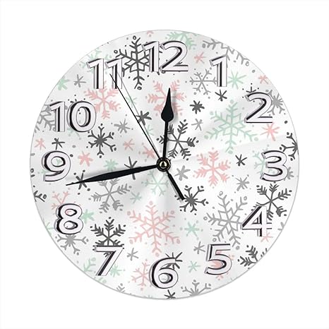Amazon Co Jp Snowfall 壁掛け時計壁掛け インテリア リビング 子供 おしゃれ 掛け時計 デジタル 無音 電池式 静か ホーム キッチン