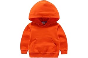 ZJXC Baby Toddler Kid Boy Girl Solid Casual Pocket Hoodie Sweatshirt Pullover